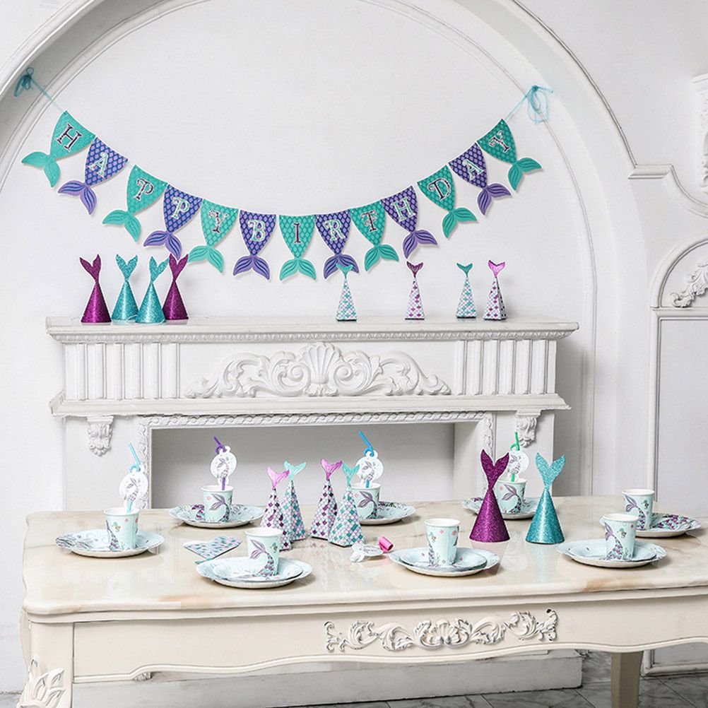 10Pcs Mermaid Party Favors Boxes Mermaid Gift Bags Box Kids Mermaid Party view 2