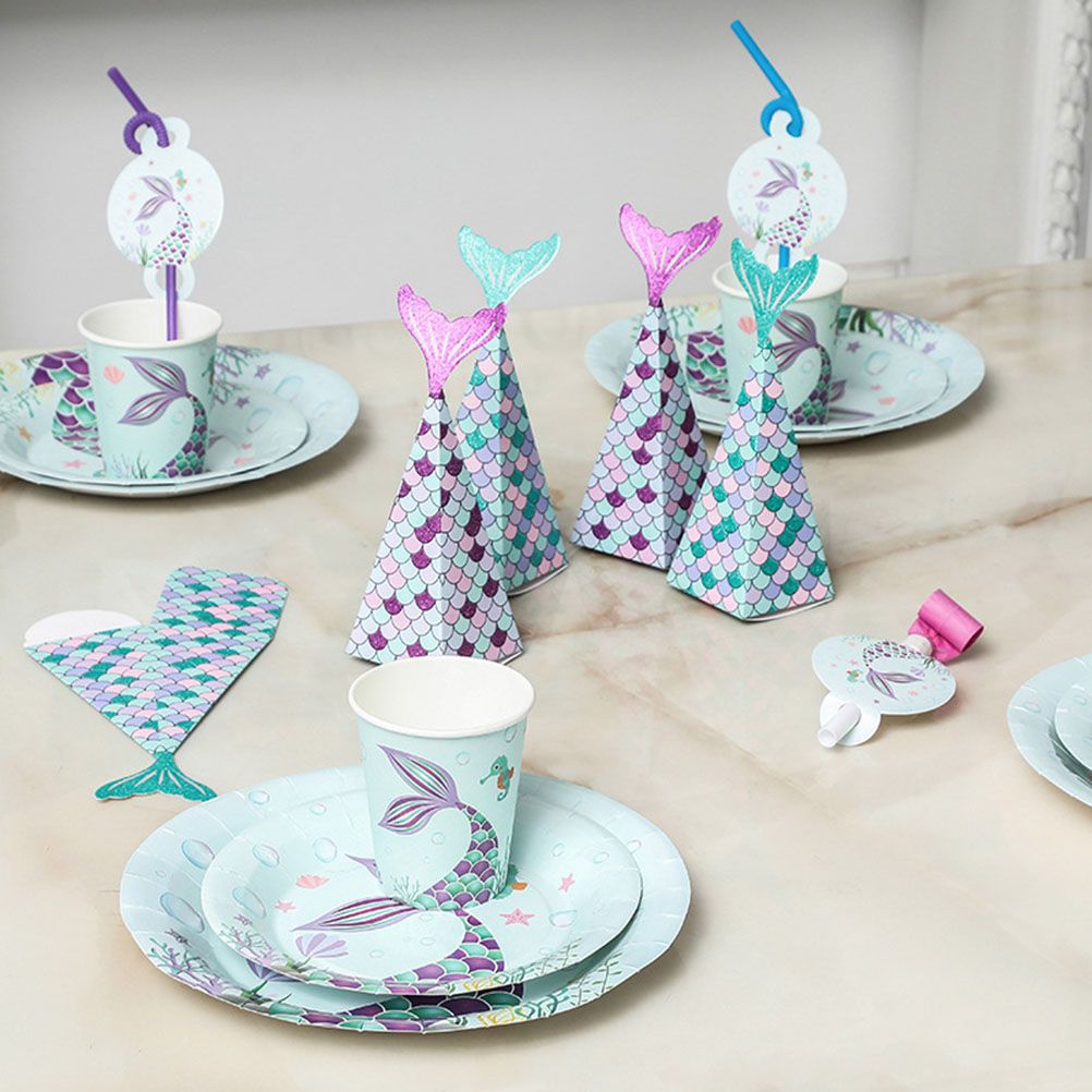 10Pcs Mermaid Party Favors Boxes Mermaid Gift Bags Box Kids Mermaid Party view 3