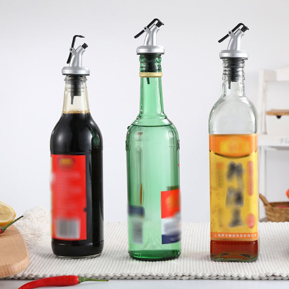 Oil Bottle Leak Proof Bottle Flip Cover Kitchen Oil Pour Spouts Bottle Dispenser view 8