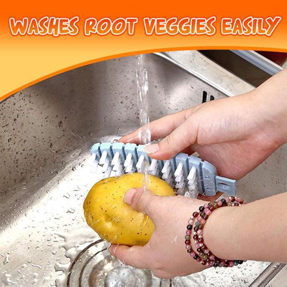 Random Veggie Vegetable Scrubber Scrub Cleaning Brush Kitchen Cleaner Carrot view 3