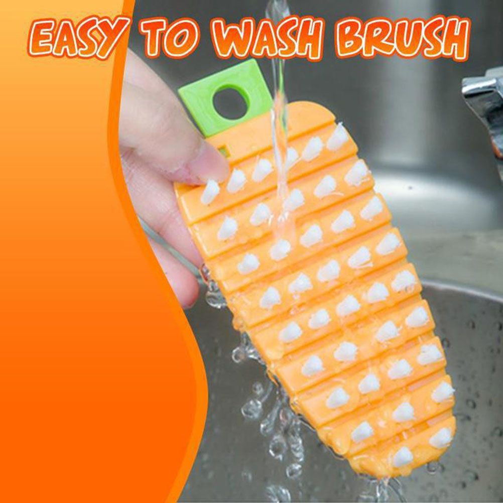Random Veggie Vegetable Scrubber Scrub Cleaning Brush Kitchen Cleaner Carrot view 4