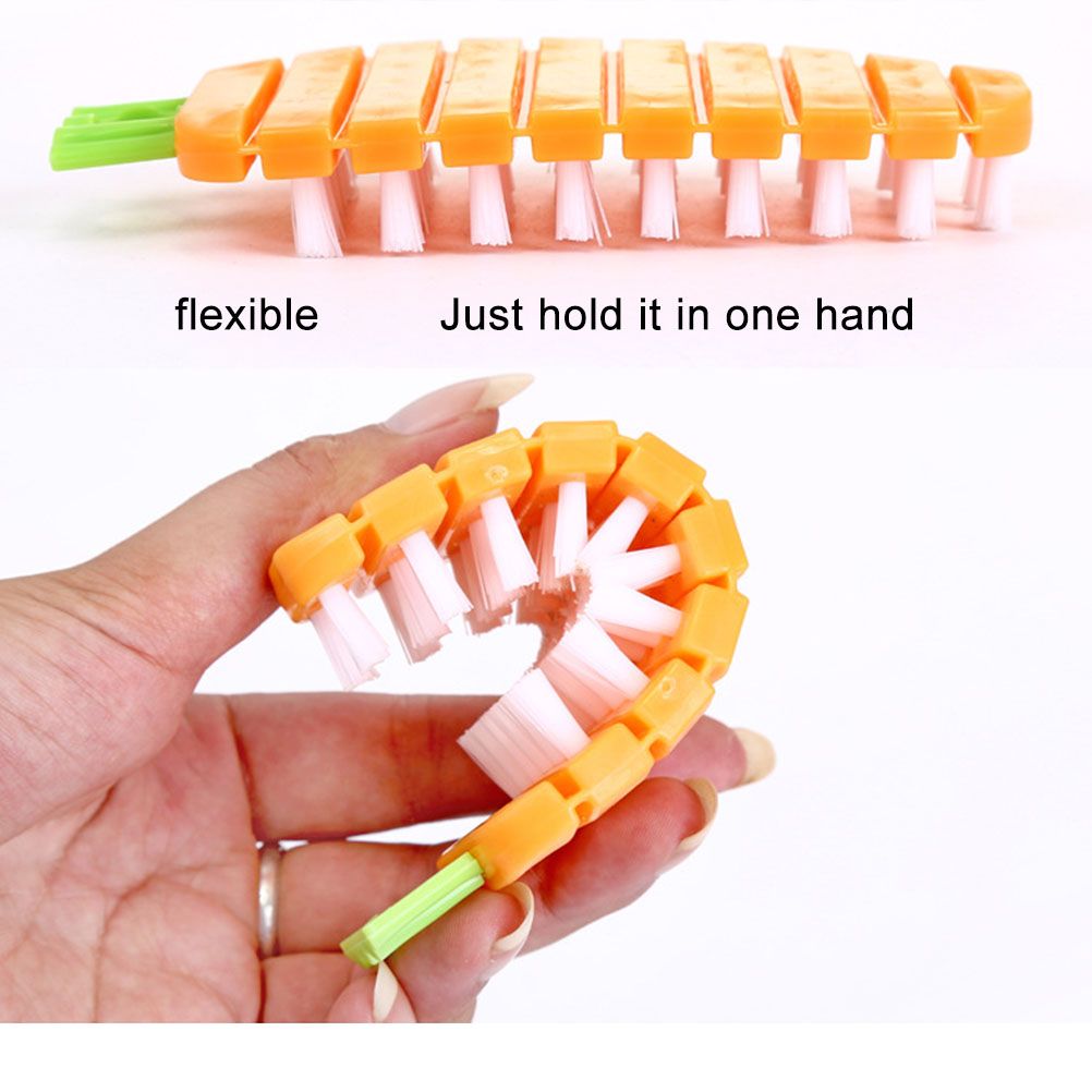 Random Veggie Vegetable Scrubber Scrub Cleaning Brush Kitchen Cleaner Carrot view 6