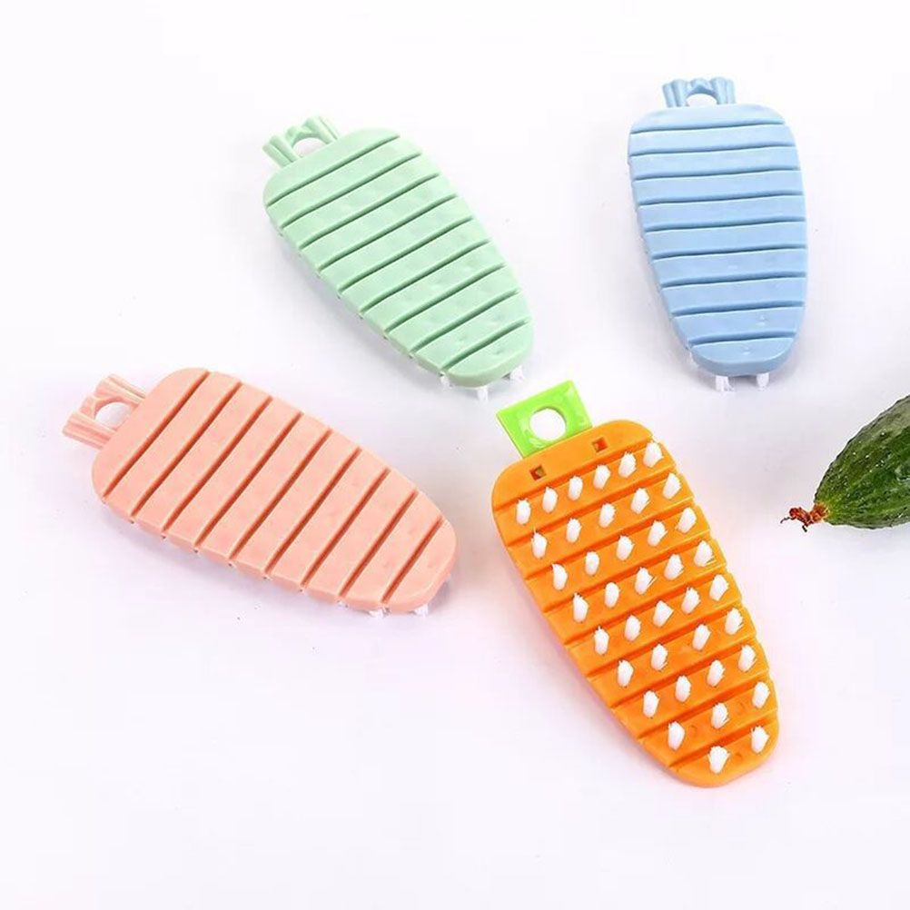 Random Veggie Vegetable Scrubber Scrub Cleaning Brush Kitchen Cleaner Carrot view 8
