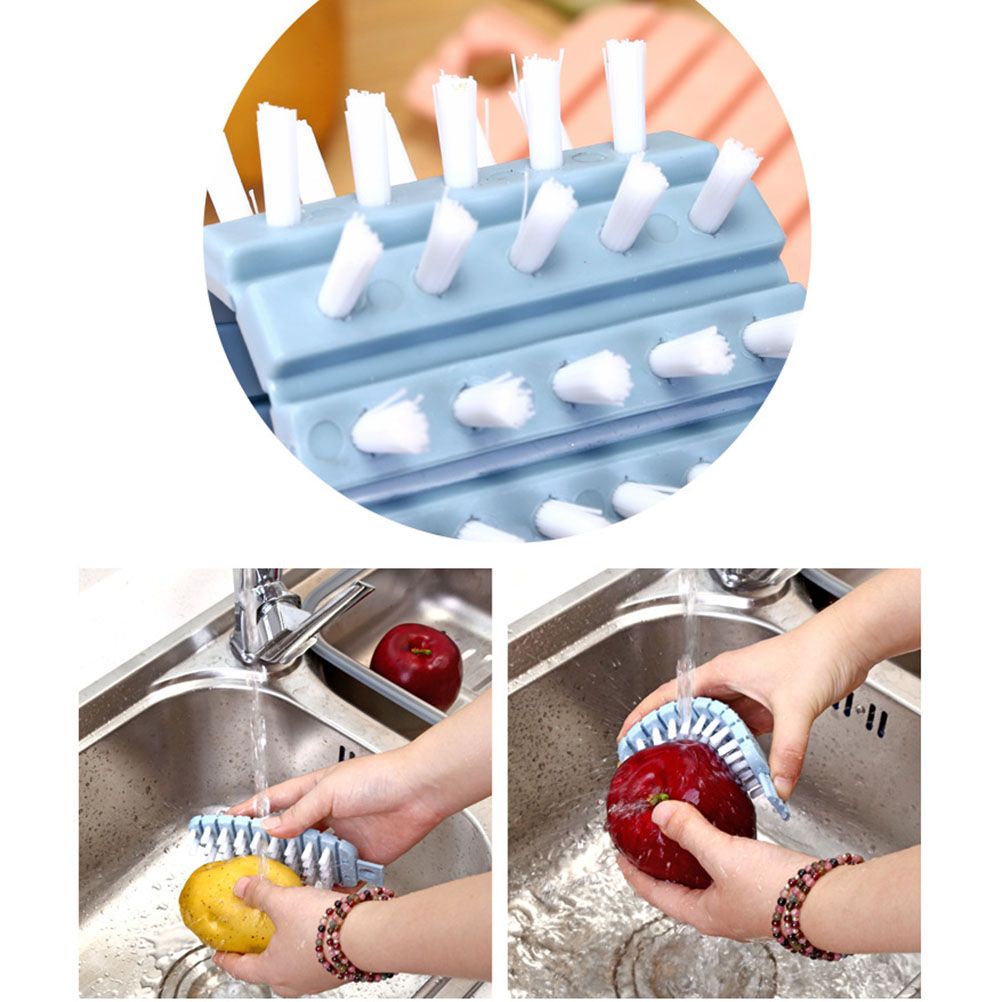 Random Veggie Vegetable Scrubber Scrub Cleaning Brush Kitchen Cleaner Carrot view 12