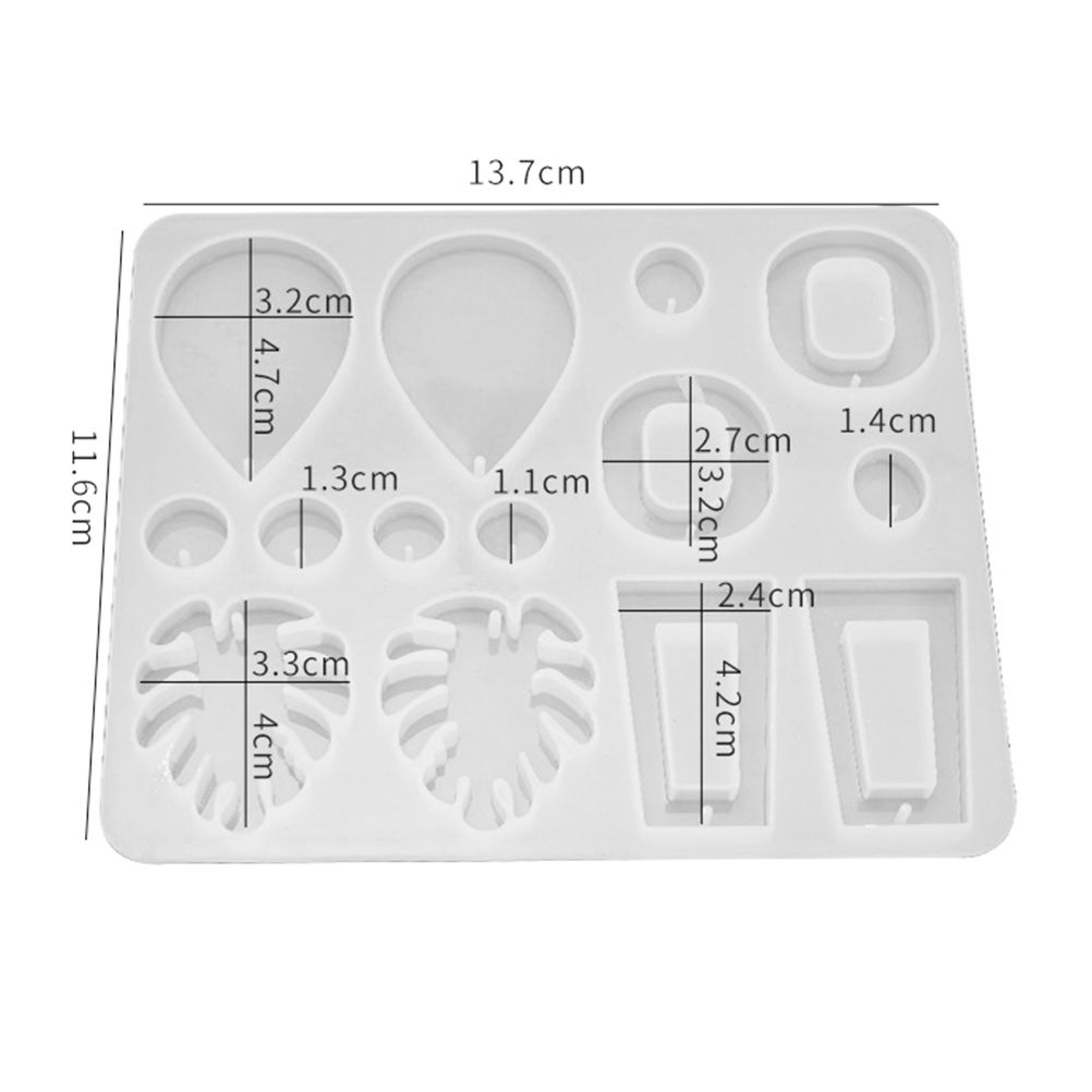 Silicone Resin Molds for Earrings DIY Mold Crystal Multi Style Epoxy Earrings view 2