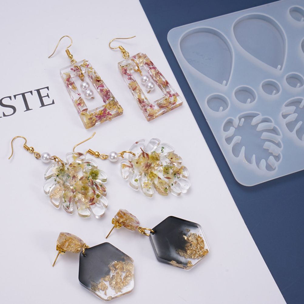 Silicone Resin Molds for Earrings DIY Mold Crystal Multi Style Epoxy Earrings view 5