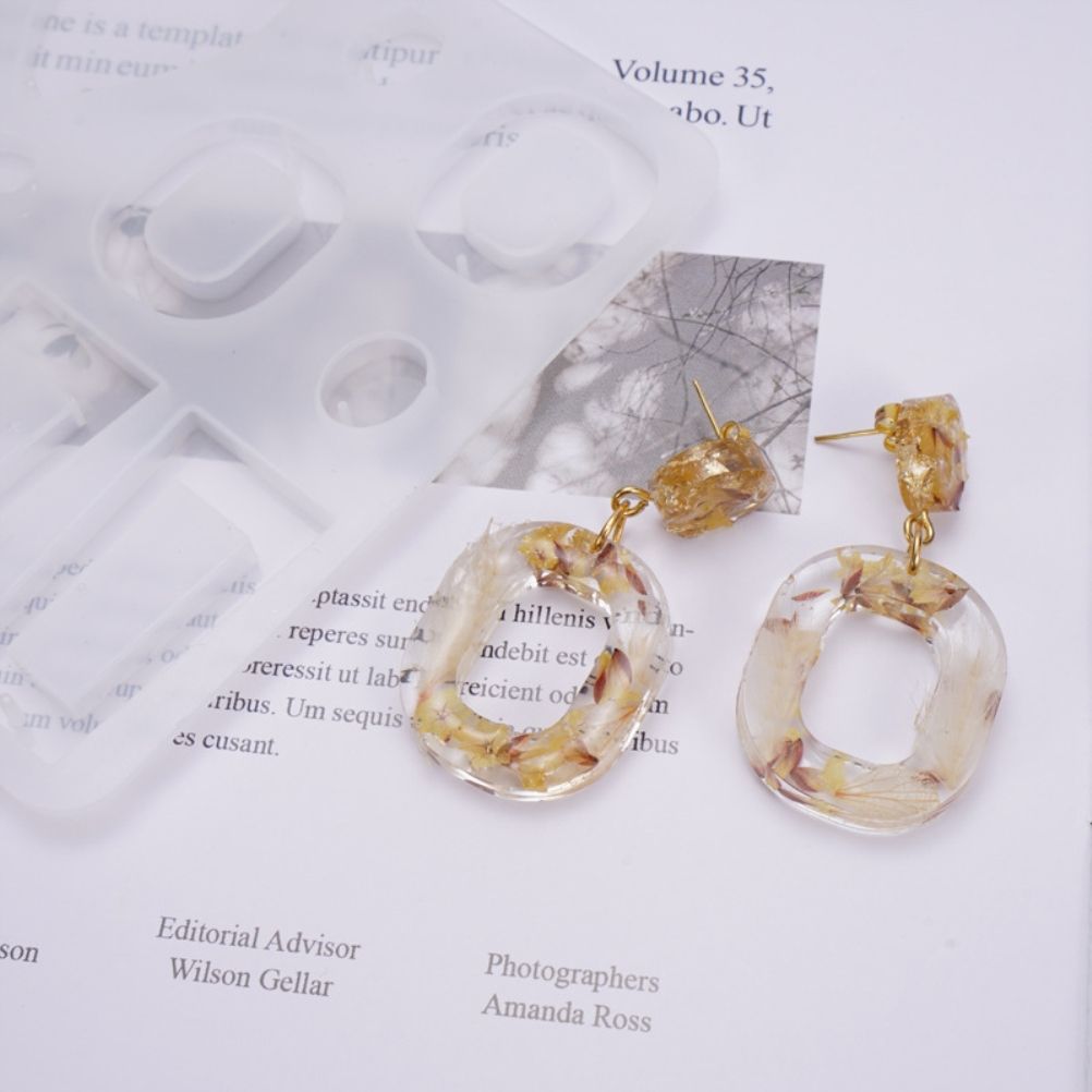 Silicone Resin Molds for Earrings DIY Mold Crystal Multi Style Epoxy Earrings view 6