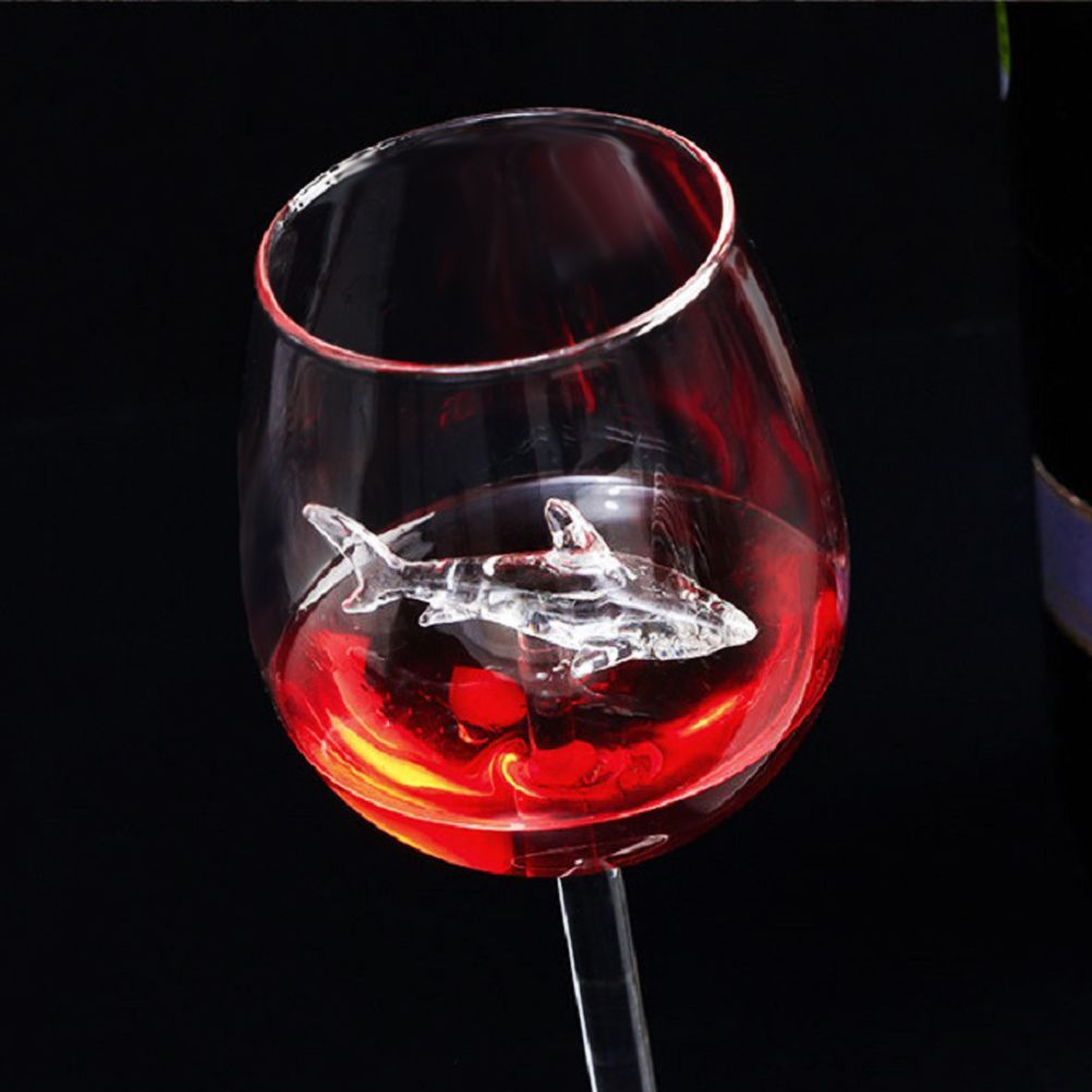 300ml Goblet Glass Mug Shark Wine Glass Goblets for Cold Drink Champagne view 8