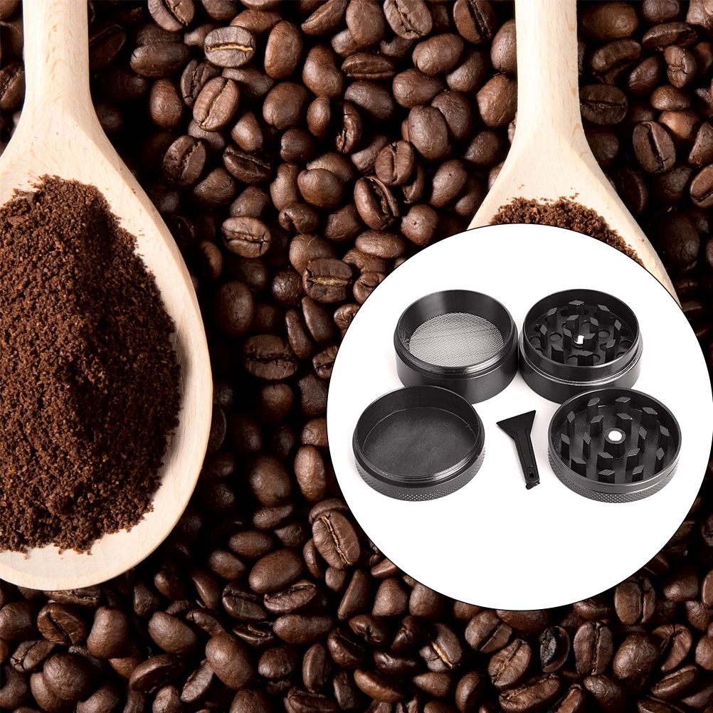 4 Layer Herb Grinder Grinders Zinc Alloy Manual Crusher Herb Spice Grinder view 3