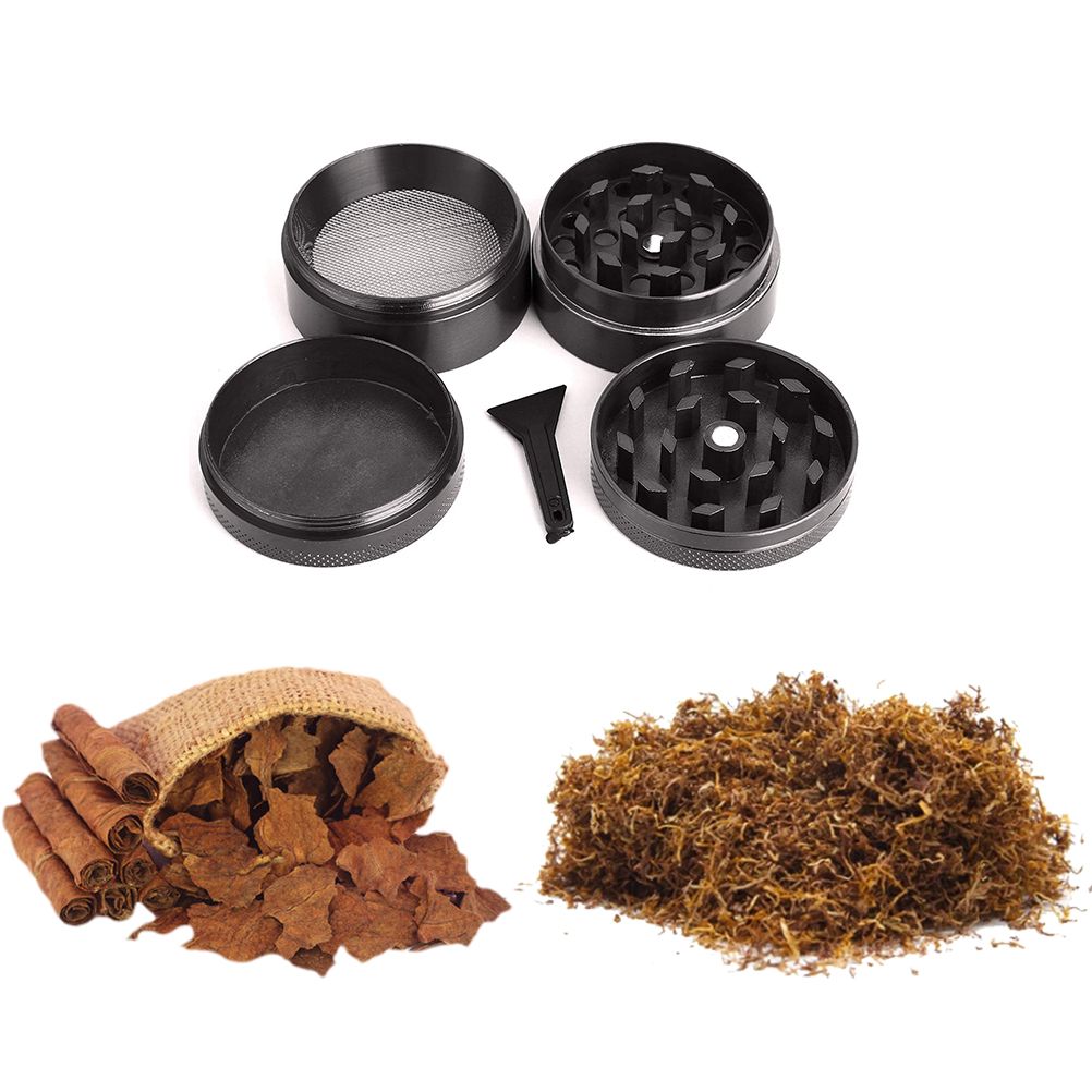 4 Layer Herb Grinder Grinders Zinc Alloy Manual Crusher Herb Spice Grinder view 4
