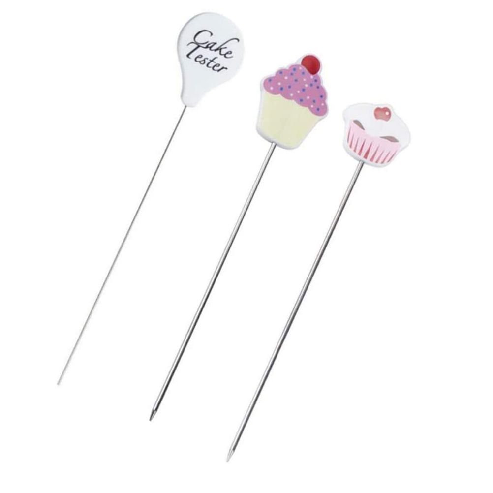 3Pcs Stainless Steel Cake Tester Probe Cake Tester Biscuits Baking Test Needle