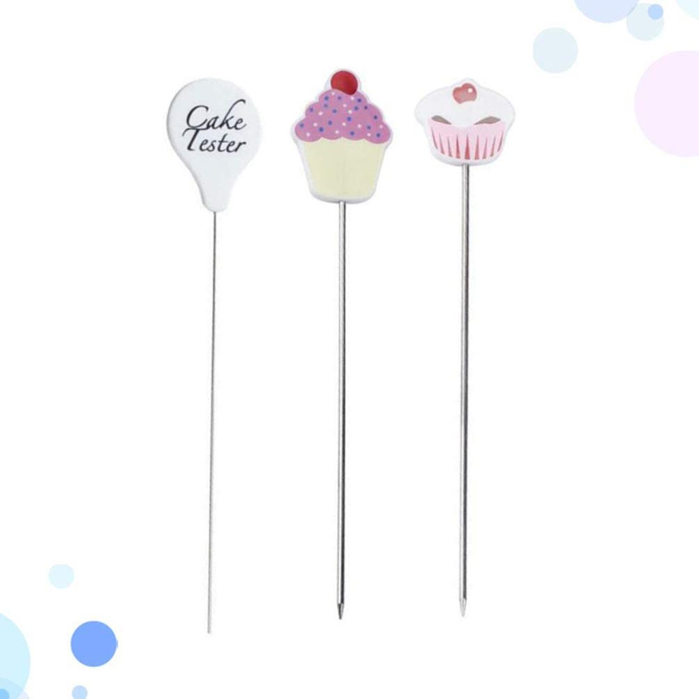 3Pcs Stainless Steel Cake Tester Probe Cake Tester Biscuits Baking Test Needle view 3