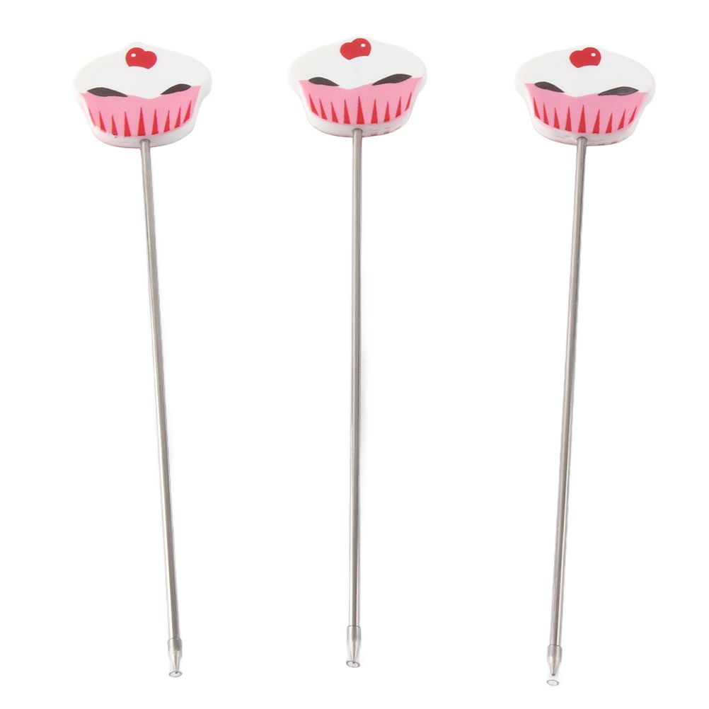 3Pcs Stainless Steel Cake Tester Probe Cake Tester Biscuits Baking Test Needle