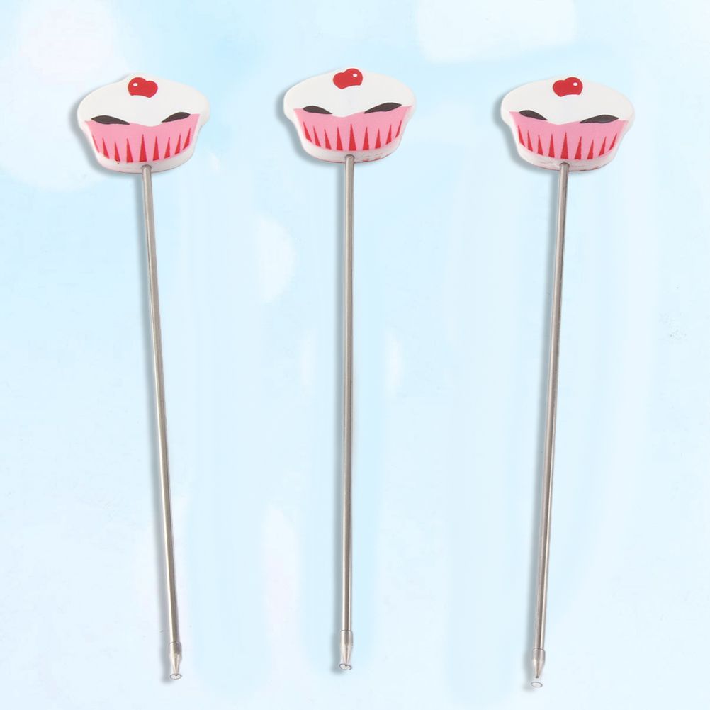 3Pcs Stainless Steel Cake Tester Probe Cake Tester Biscuits Baking Test Needle view 8