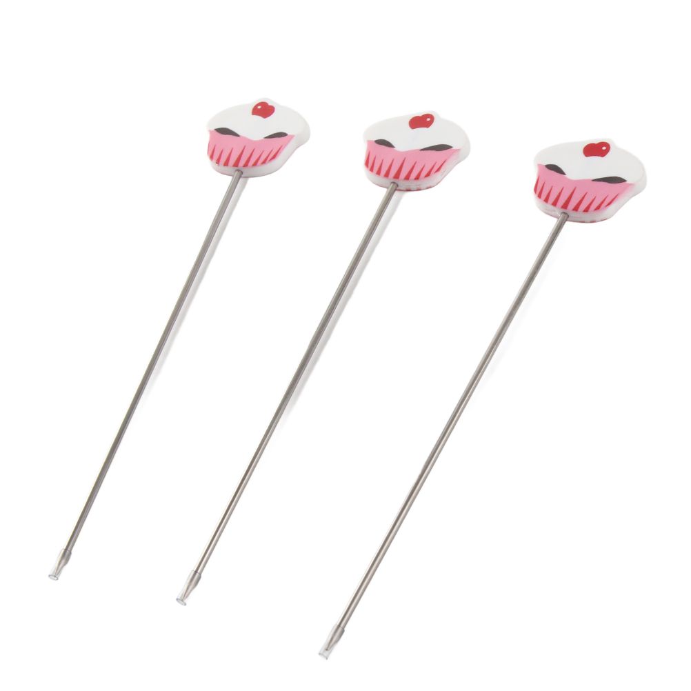 3Pcs Stainless Steel Cake Tester Probe Cake Tester Biscuits Baking Test Needle view 9