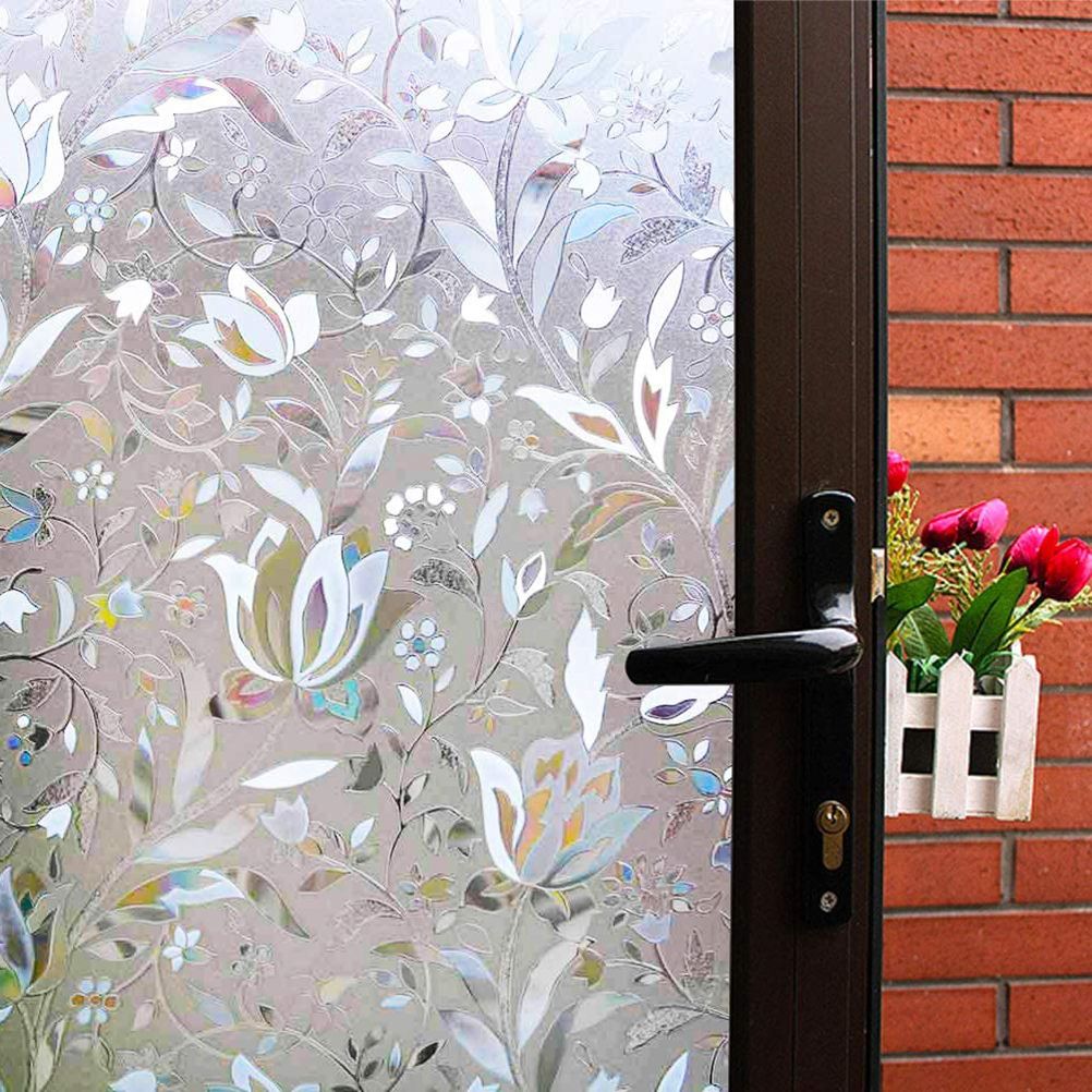 Window Film No Glue Static Decorative Films Window Frosted Film for Sun Protection view 6