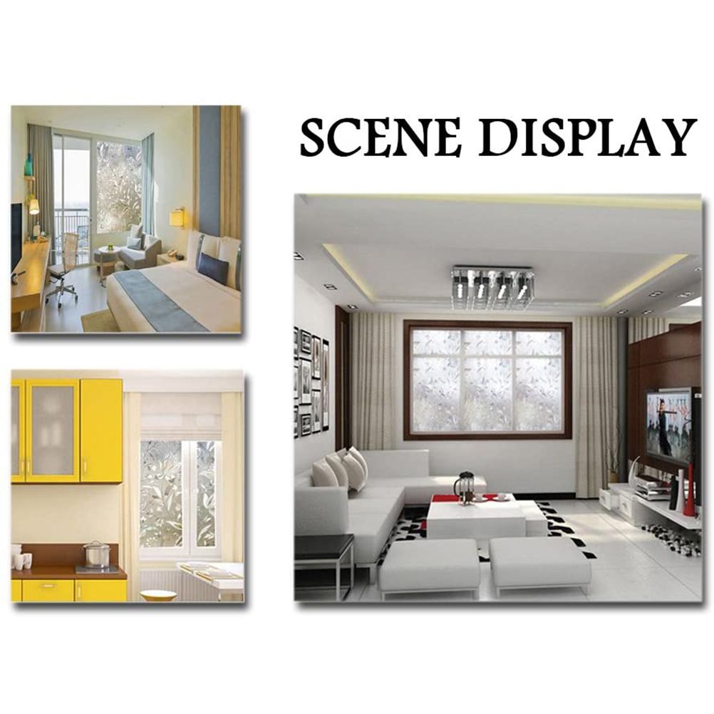 Window Film No Glue Static Decorative Films Window Frosted Film for Sun Protection view 8