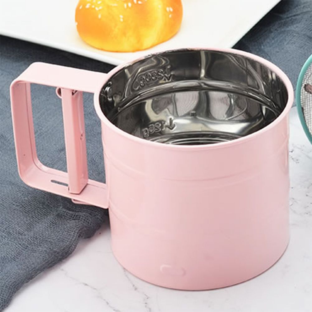 Kitchen Stainless Steel Flour Sifter Handheld Powder Flour Sieve Icing Sugar view 7