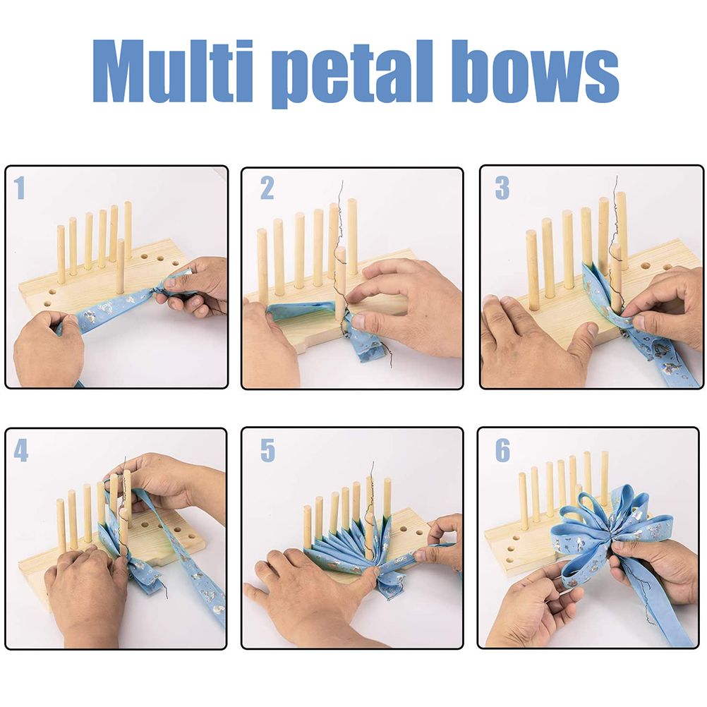 Bow Maker Wooden Wreath Bow Maker Tool Durable Portable Bow Tie Machine view 4