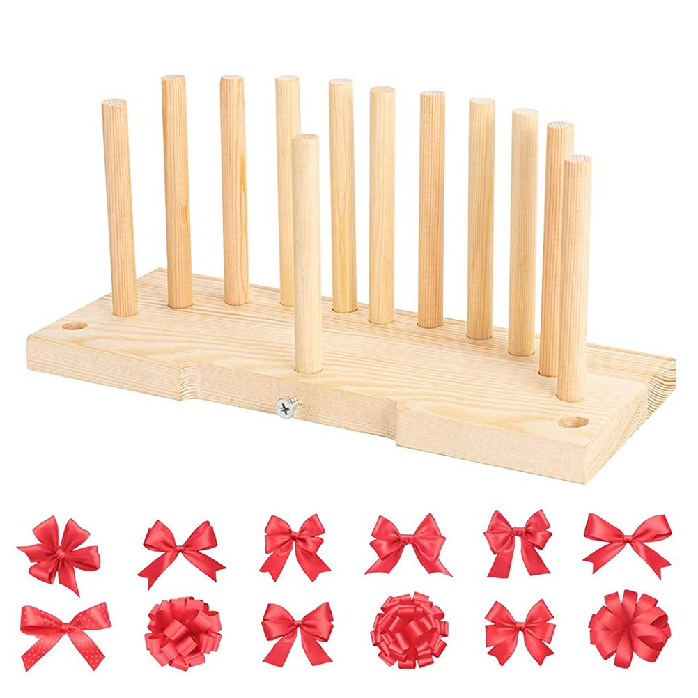 Bow Maker Wooden Wreath Bow Maker Tool Durable Portable Bow Tie Machine view 5
