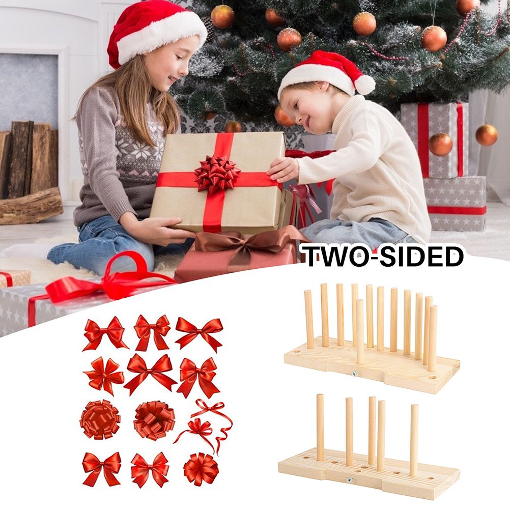 Bow Maker Wooden Wreath Bow Maker Tool Durable Portable Bow Tie Machine view 6