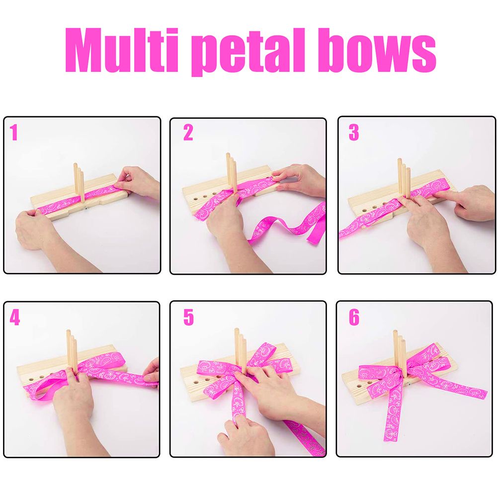 Bow Maker Wooden Wreath Bow Maker Tool Durable Portable Bow Tie Machine view 9