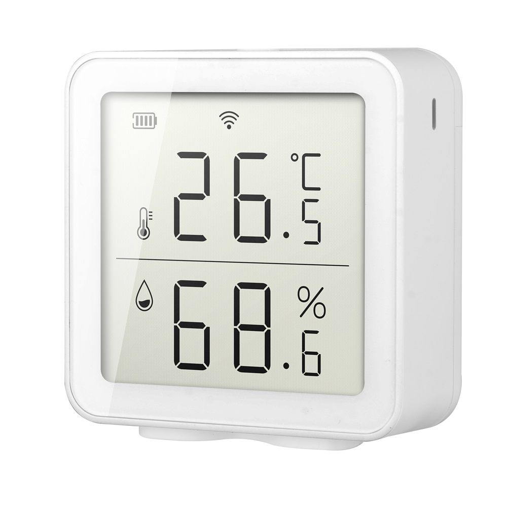Smart WiFi Humidity Sensor Hygrometer Outdoor Indoor Thermometer Digital LCD view 2