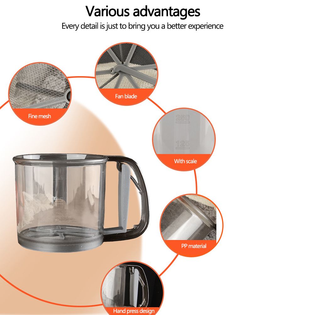 Hand Held Flour Sieve Manual Flour Sifter Stainless Steel Flour Strainer view 9