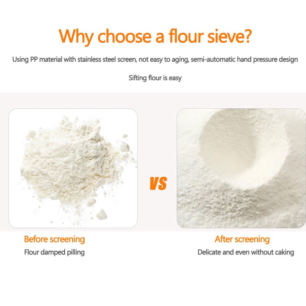 Hand Held Flour Sieve Manual Flour Sifter Stainless Steel Flour Strainer view 11