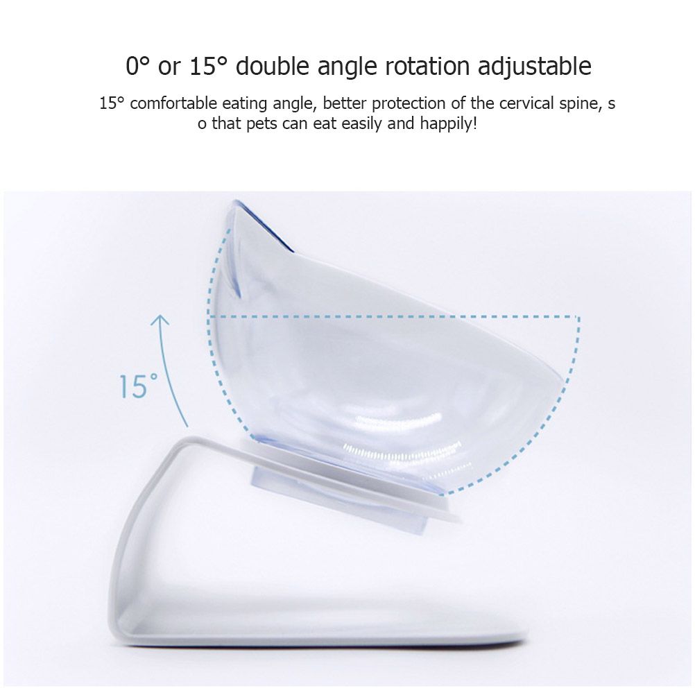 Cat Bowls Pet Feeding Bowl Cat Water Bowl Durable Fall Resistant 15 Degree view 4