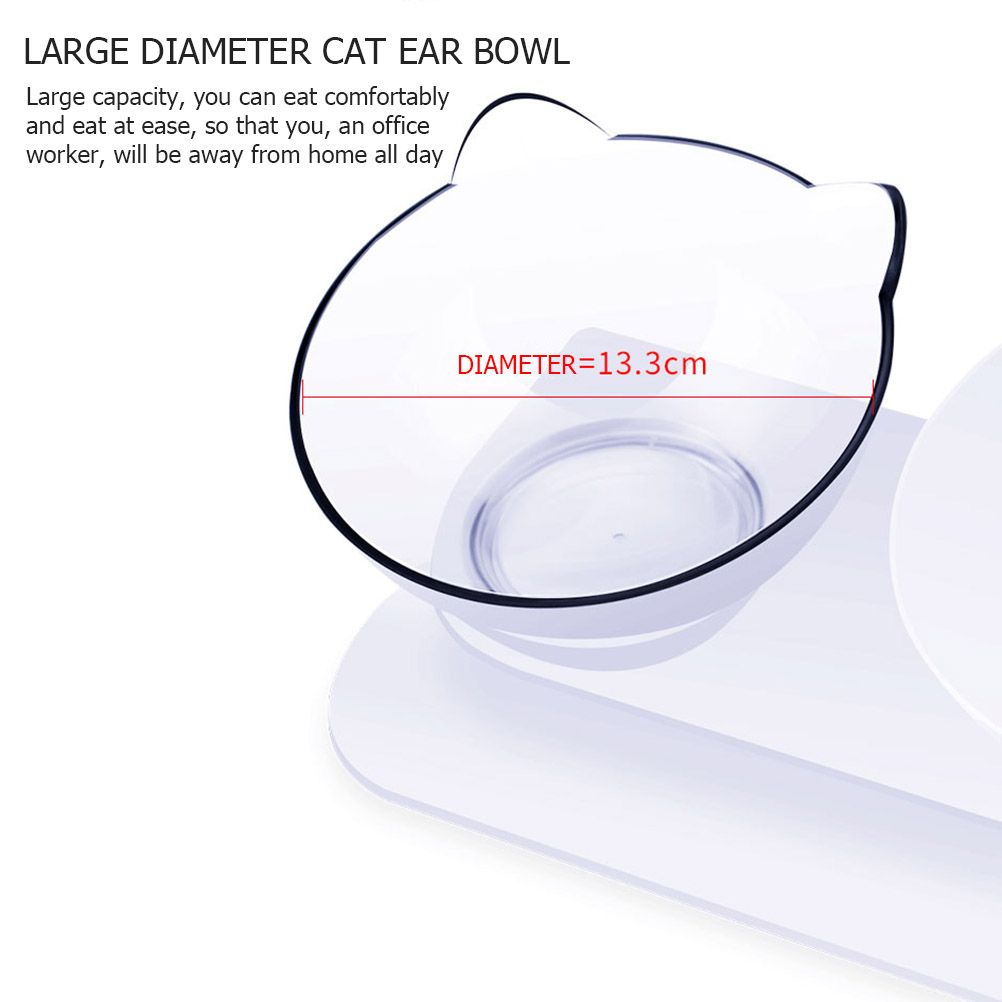 Cat Bowls Pet Feeding Bowl Cat Water Bowl Durable Fall Resistant 15 Degree view 9