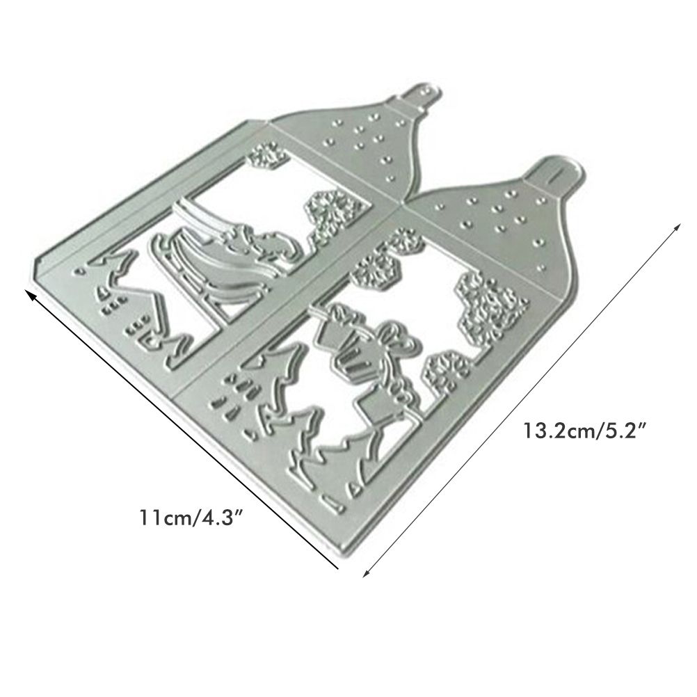 Metal Cutting Stencils Christmas Box Cutting Dies Embossing DIY Making Tools view 2