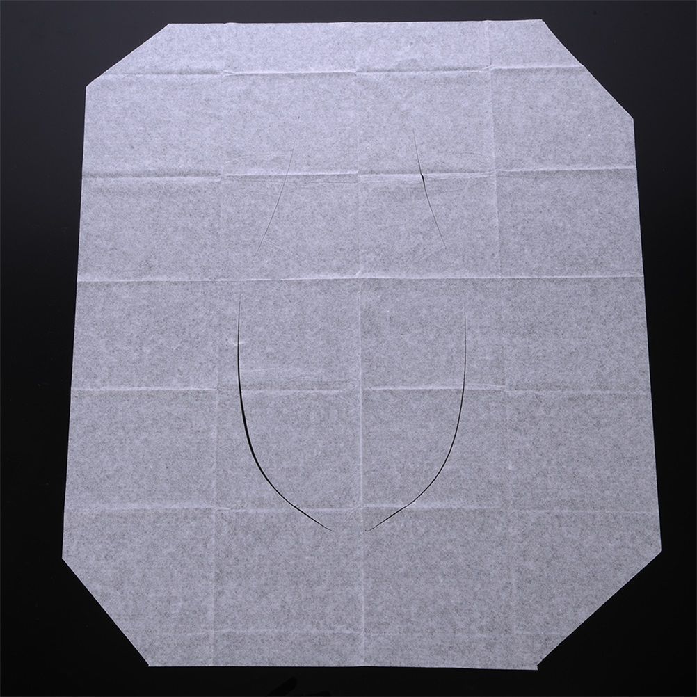 100PCS Portable Hygienic Toilet Cushions Disposable Toilet Seat Cover Mat Paper view 2
