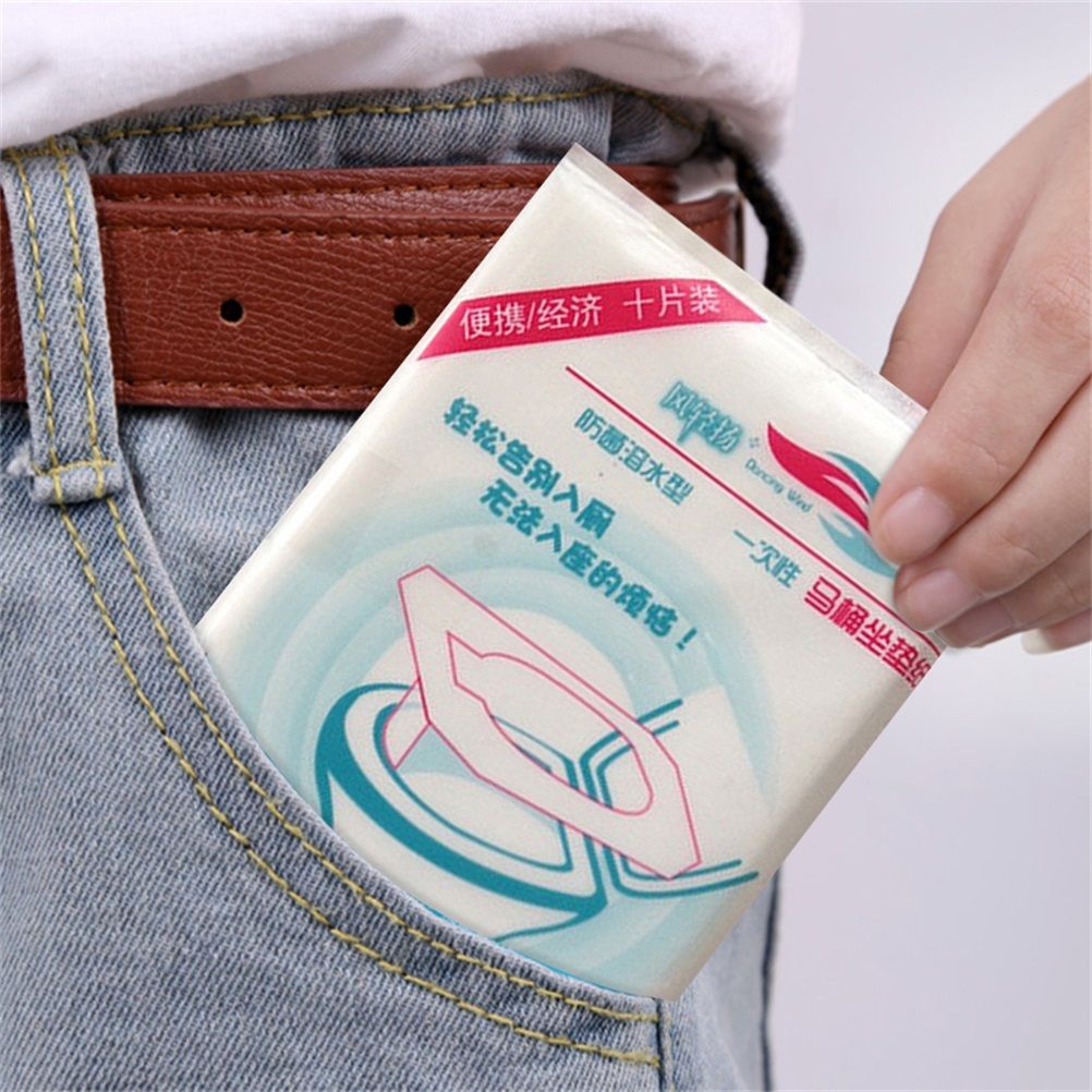100PCS Portable Hygienic Toilet Cushions Disposable Toilet Seat Cover Mat Paper view 8