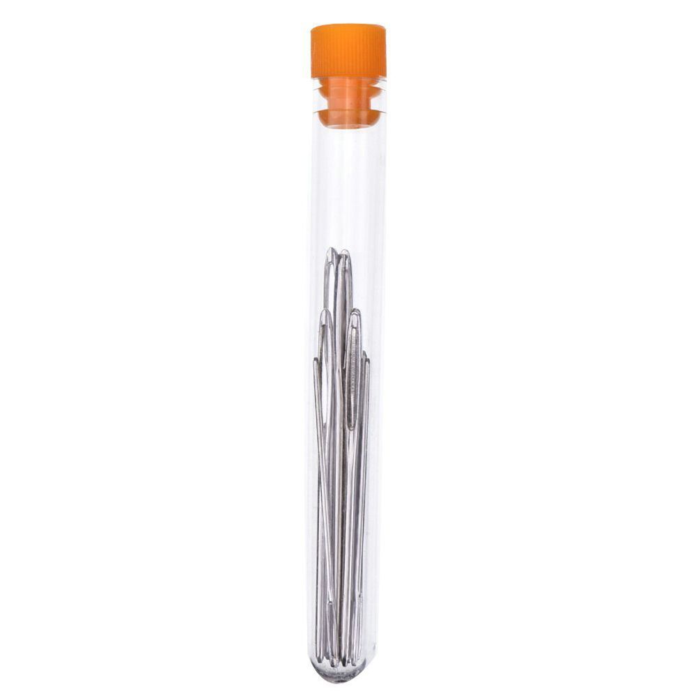 9Pcs Large Eye Blunt Needles Stainless Steel Yarn Knitting Needles Sewing view 5