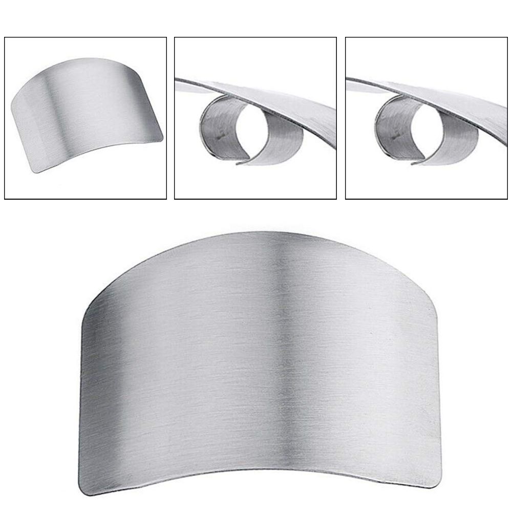 4PCS Stainless Steel Finger Cutting Protector Kitchen Safe Chop Cut Tool Guard view 6