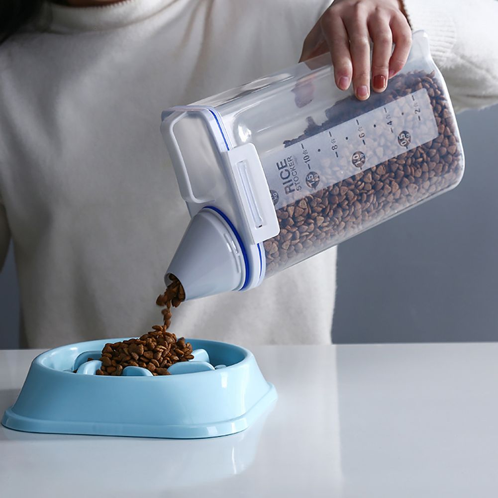 Moisture Proof Plastic Transparent Sealed Bucket with Scale Portable Kitchen view 3