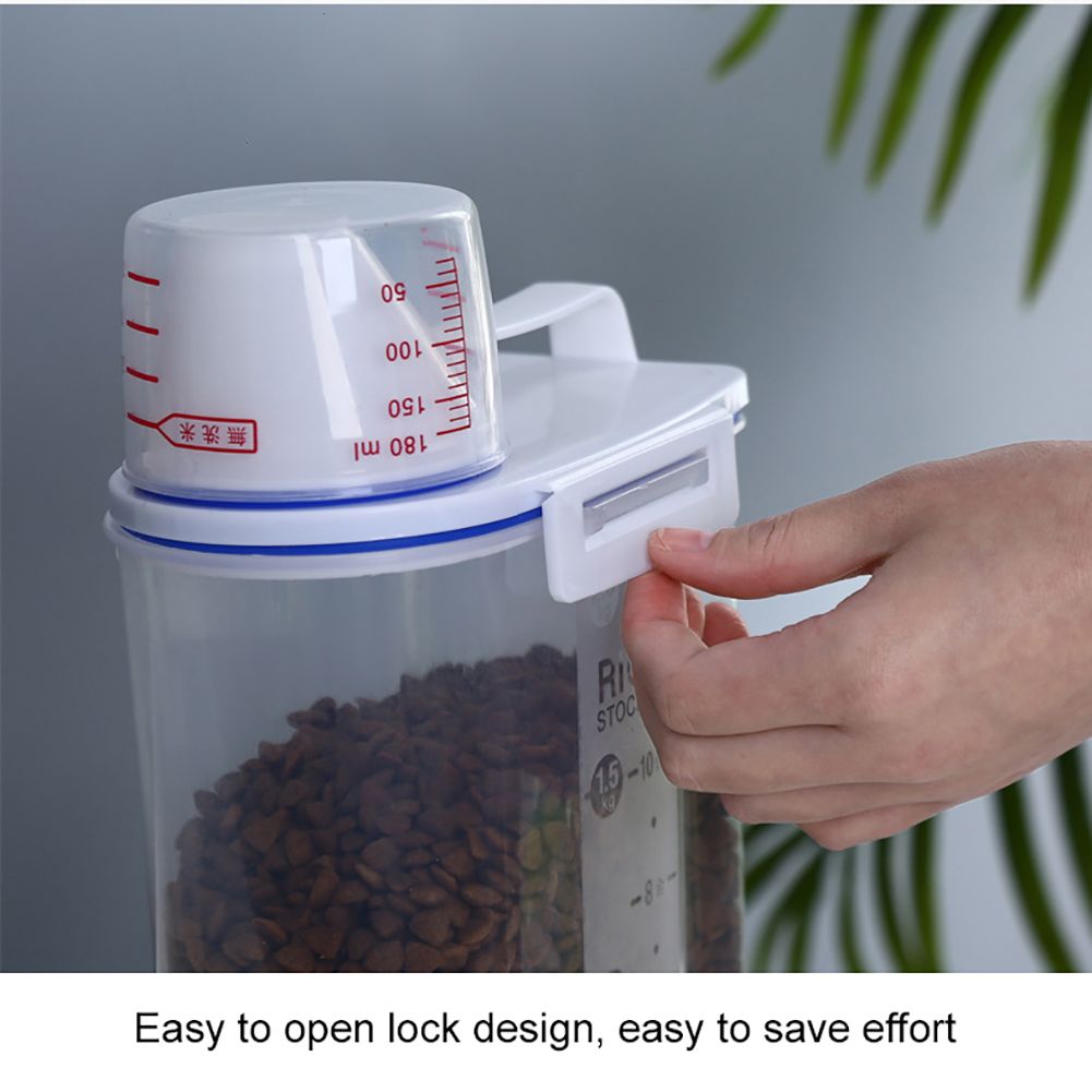 Moisture Proof Plastic Transparent Sealed Bucket with Scale Portable Kitchen view 7