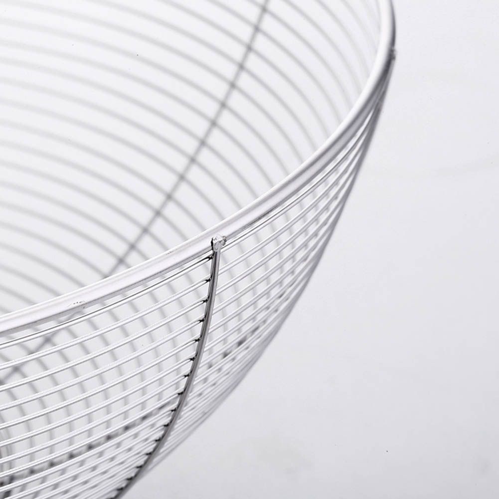 Stainless Steel Fruit Basket Kitchen Fruit Decorative Bowl Vegetable Drain Basket view 6