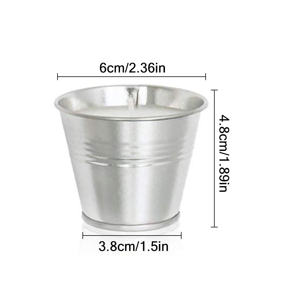 8Pcs/Set Iron Bucket Citronella Candles Scented Candles Smokeless Candle Set view 4