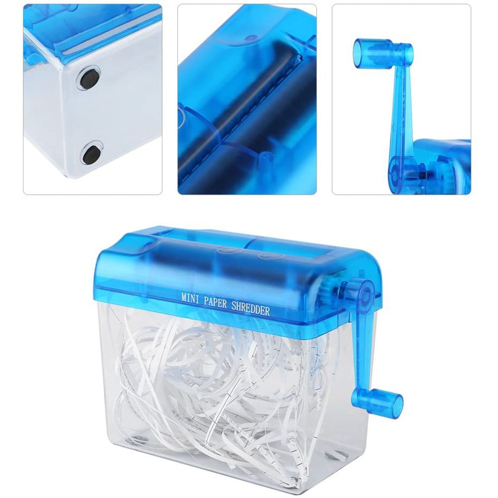 Portable Mini Shredder Manual Paper Documents Cutting Tool for Home Office view 2