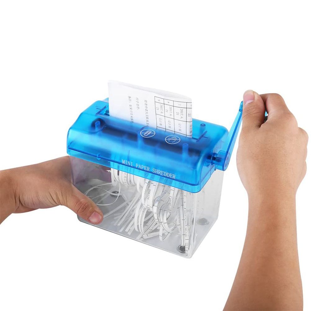 Portable Mini Shredder Manual Paper Documents Cutting Tool for Home Office view 3