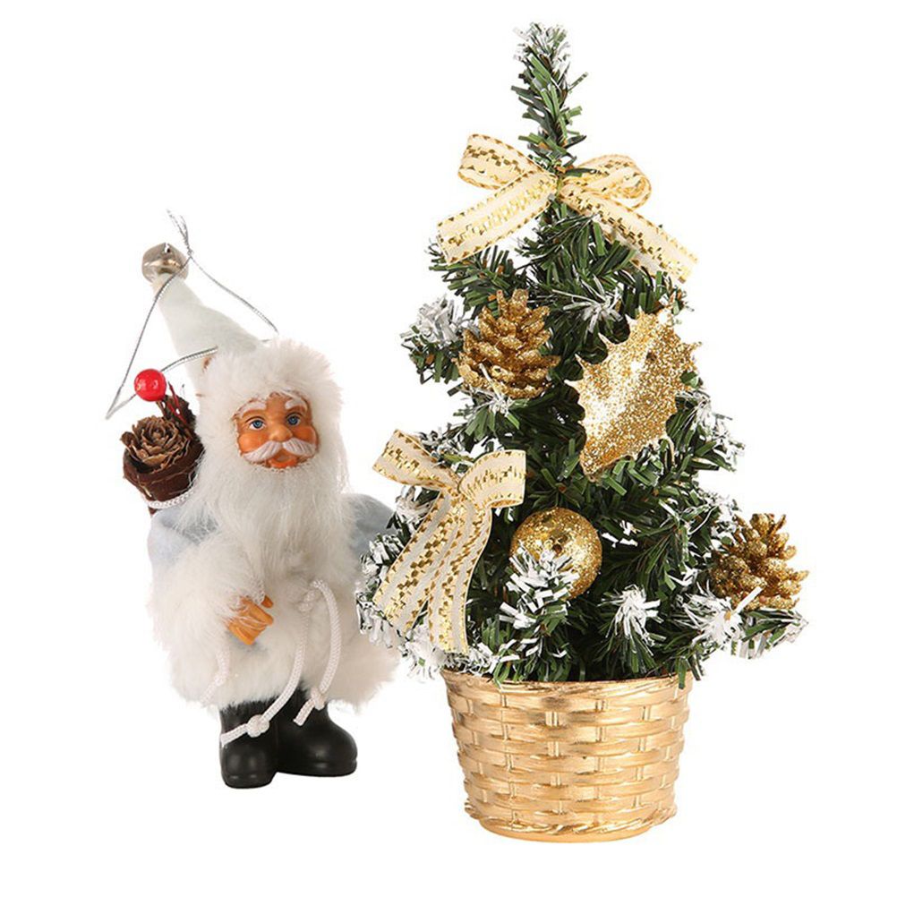 40cm Artificial Tabletop Christmas Tree Mini Xmas Decoration Tree with LED view 8