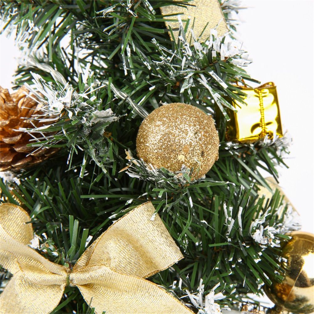 40cm Artificial Tabletop Christmas Tree Mini Xmas Decoration Tree with LED view 3