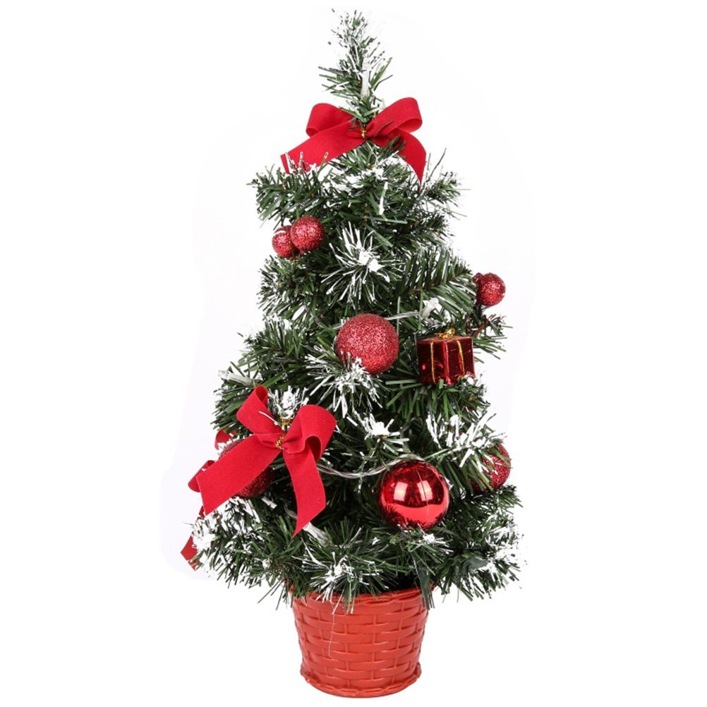 40cm Artificial Tabletop Christmas Tree Mini Xmas Decoration Tree with LED view 8