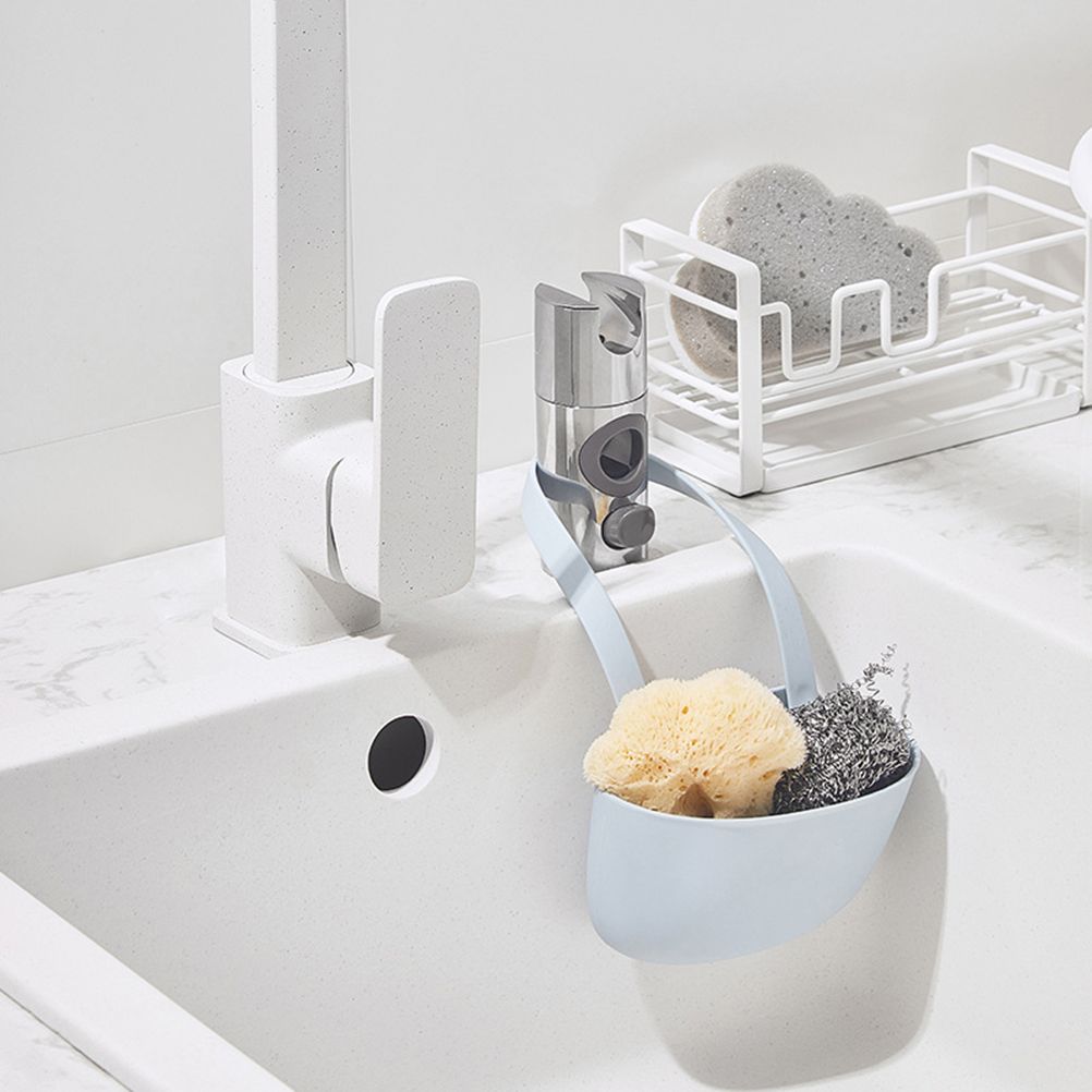Sink Sponge Holder Hanging Sink Caddy Sponge Holder Kitchen Sink Basket for view 4