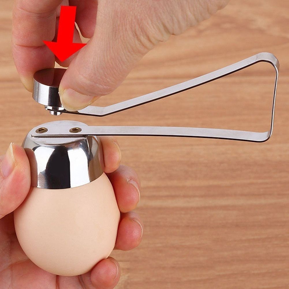 Practical Stainless Steel Egg Topper Cutter Boiled Egg Shell Opener Tool view 7