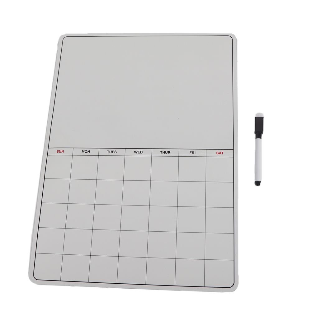 Whiteboard Monthly Planner Refrigerator Magnetic Message Board Memo Boards