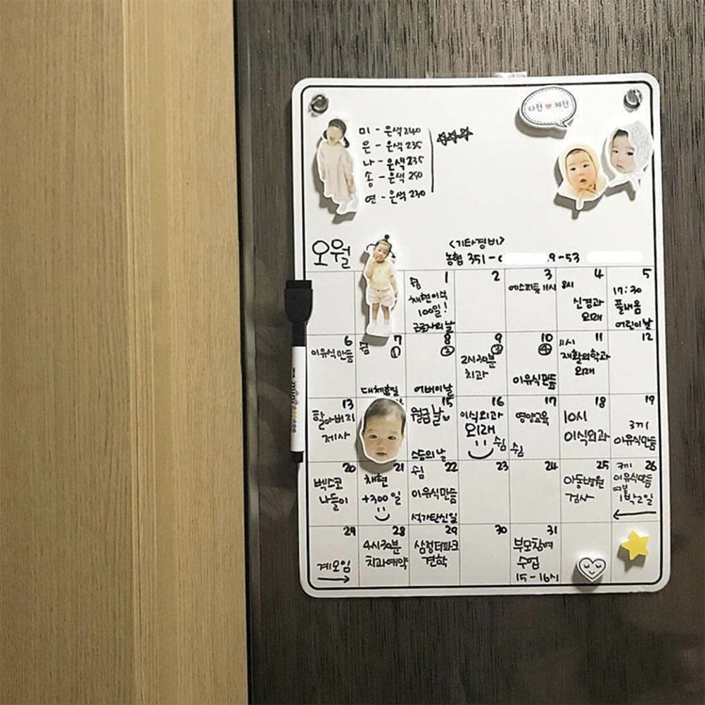 Whiteboard Monthly Planner Refrigerator Magnetic Message Board Memo Boards view 4