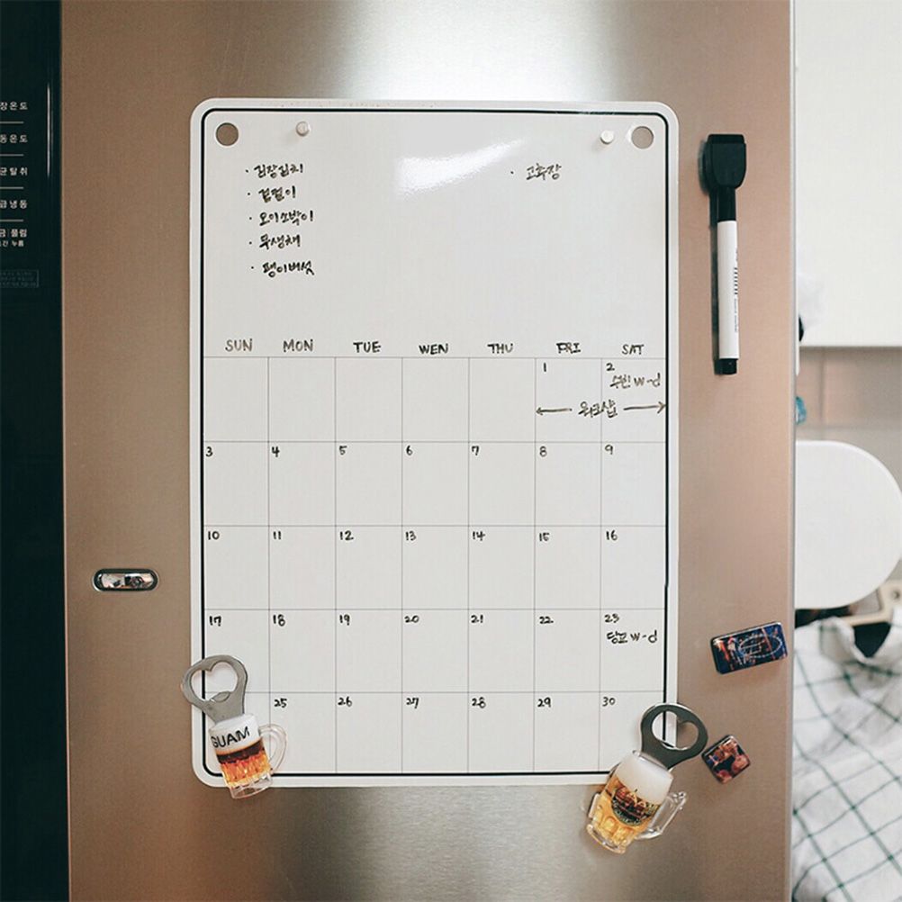 Whiteboard Monthly Planner Refrigerator Magnetic Message Board Memo Boards view 5